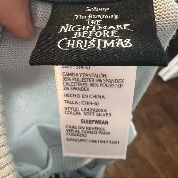 Disney Nightmare before Christmas Pajama Long Sleeve Top - Picture 6 of 6